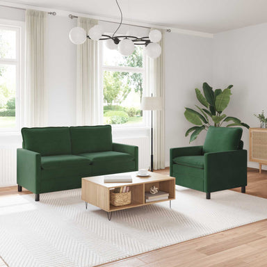 Bankstel 2 st Jungle Groen Stof