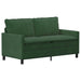 Bankstel 2 st Jungle Groen Stof