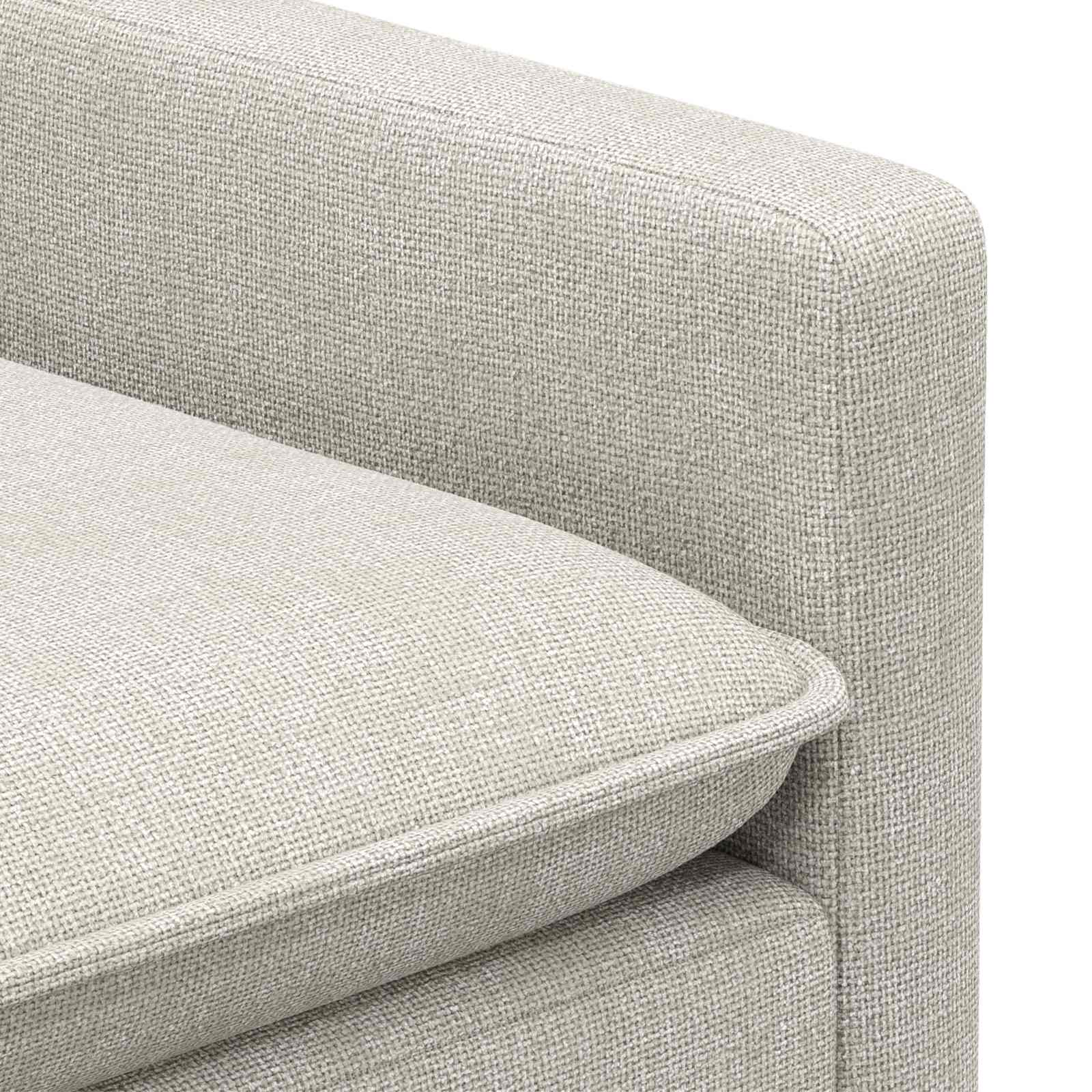 Bankstel 2 st Crèmekleurig Polyester