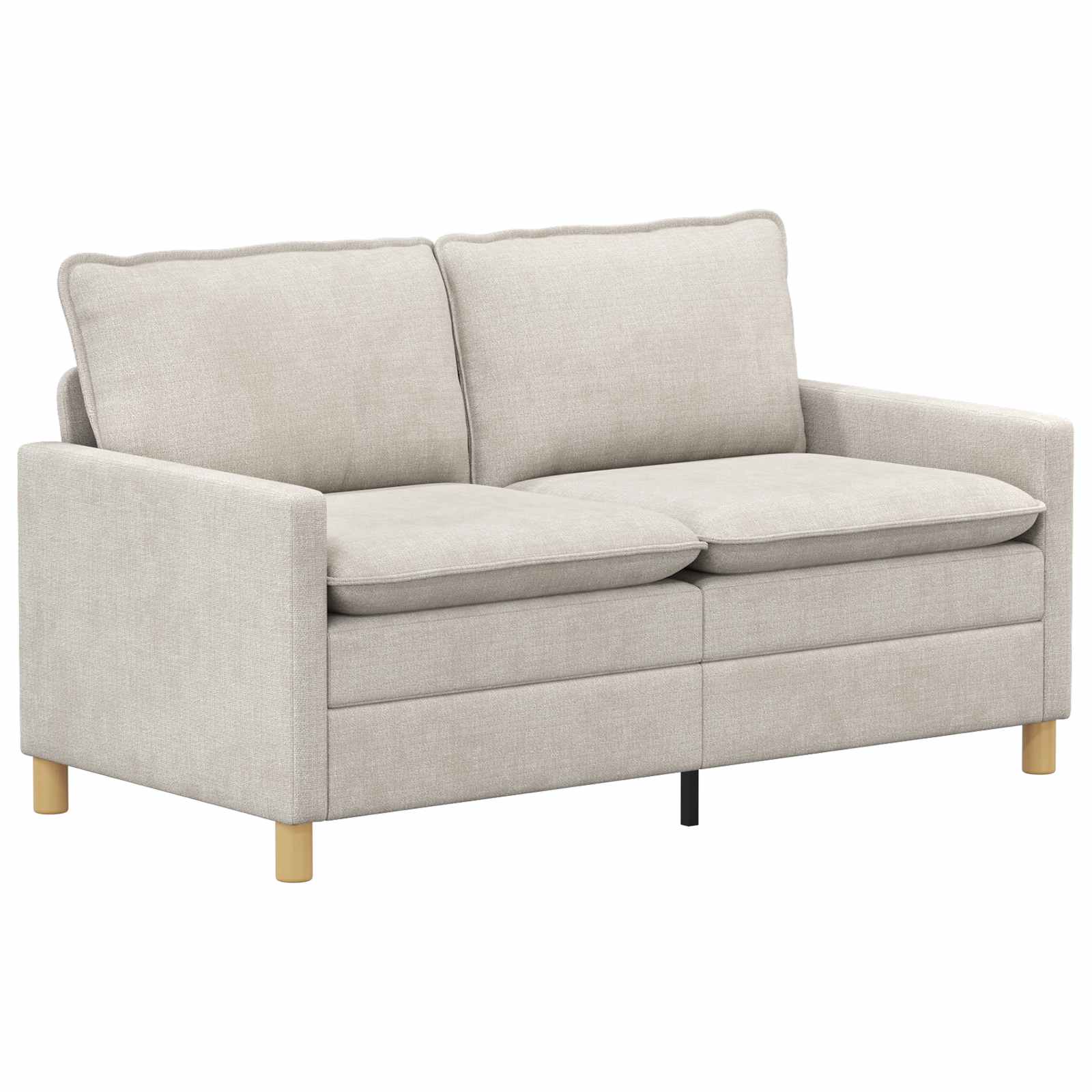 Bankstel 2 st Crèmekleurig Polyester