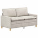 Bankstel 2 st Crèmekleurig Polyester