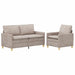 Bankstel 2 st Beige Polyester