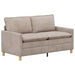 Bankstel 2 st Beige Polyester