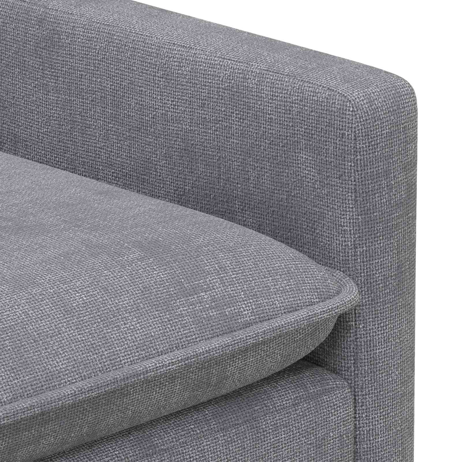 Bankstel 2 st Lichtgrijs Polyester