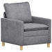 Bankstel 2 st Lichtgrijs Polyester