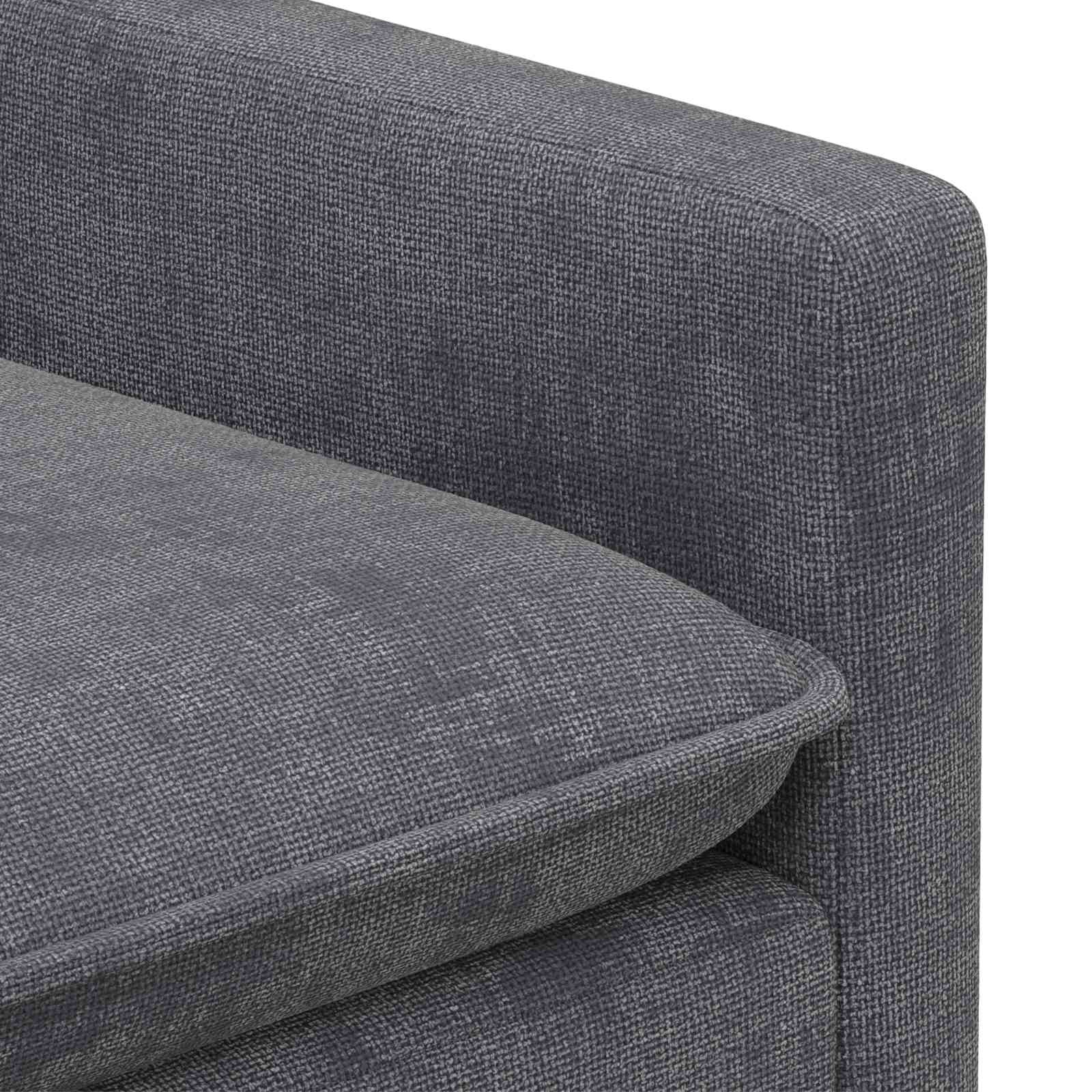 Bankstel 2 st Donkergrijs Polyester