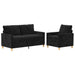 Bankstel 2 st Zwart Polyester