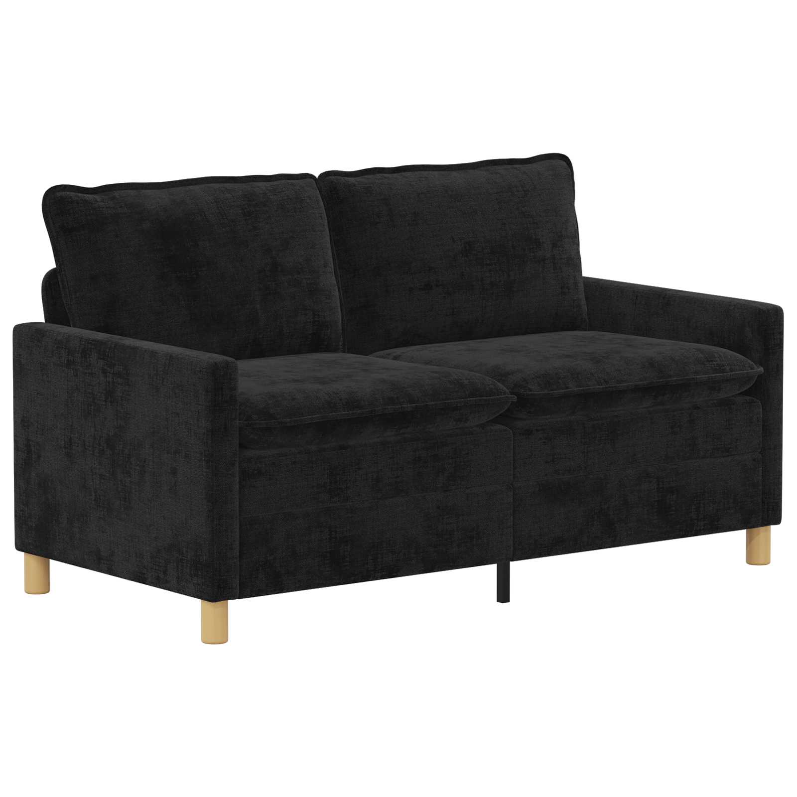 Bankstel 2 st Zwart Polyester