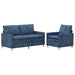 Bankstel 2 st Blauw Polyester