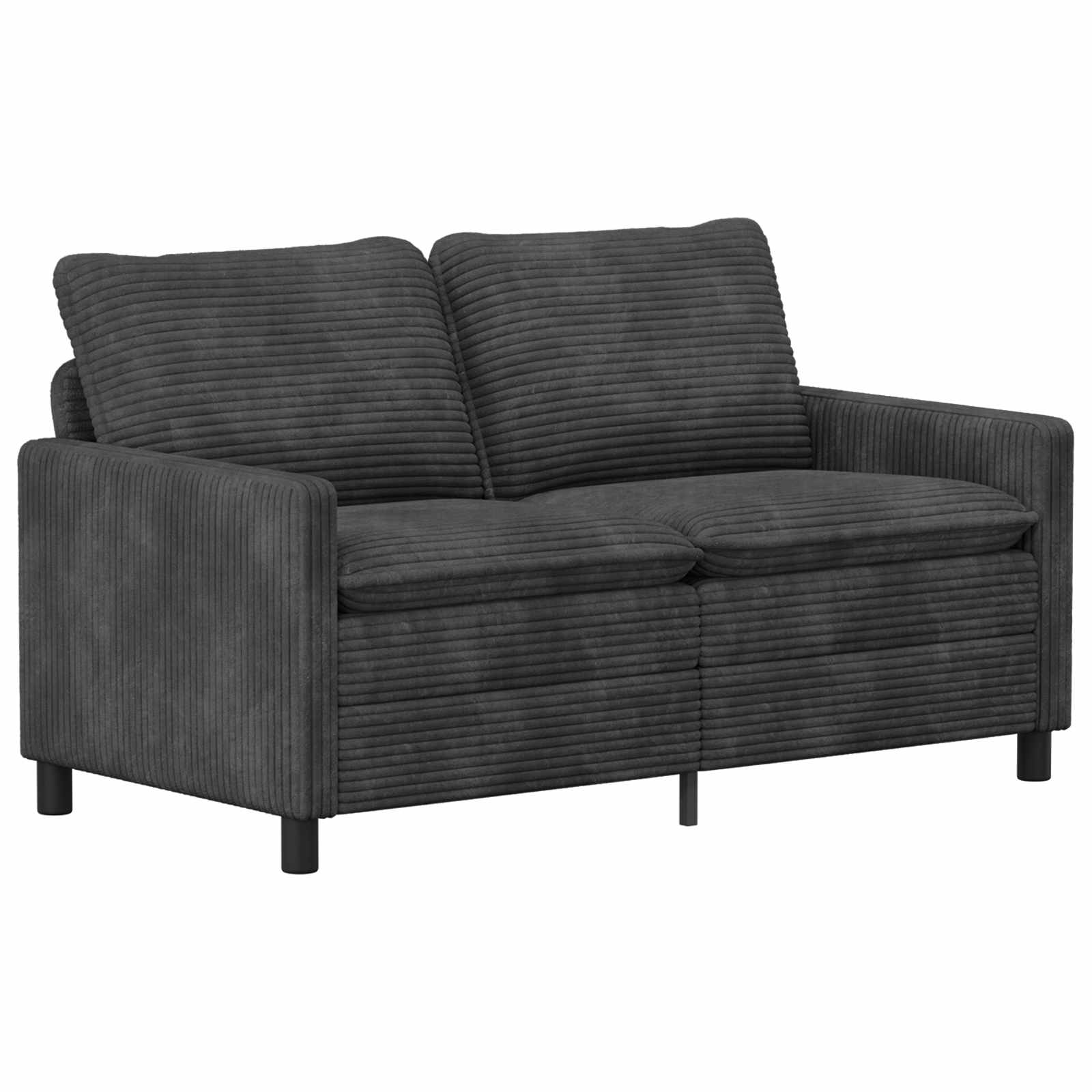 Bankstel 2 st Donkergrijs Polyester