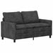 Bankstel 2 st Donkergrijs Polyester