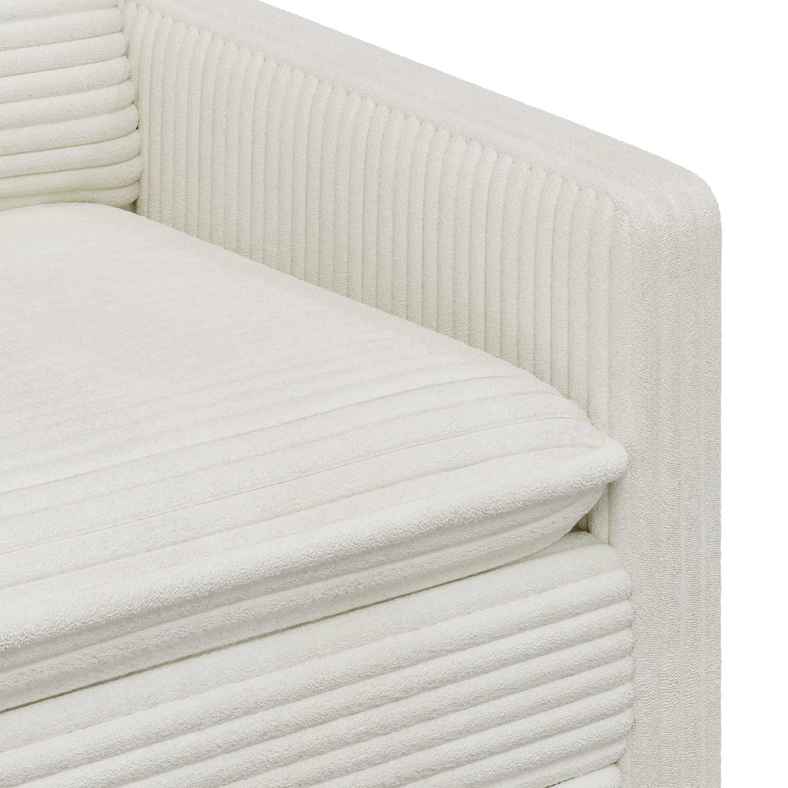 Bankstel 2 st Crèmekleurig Polyester