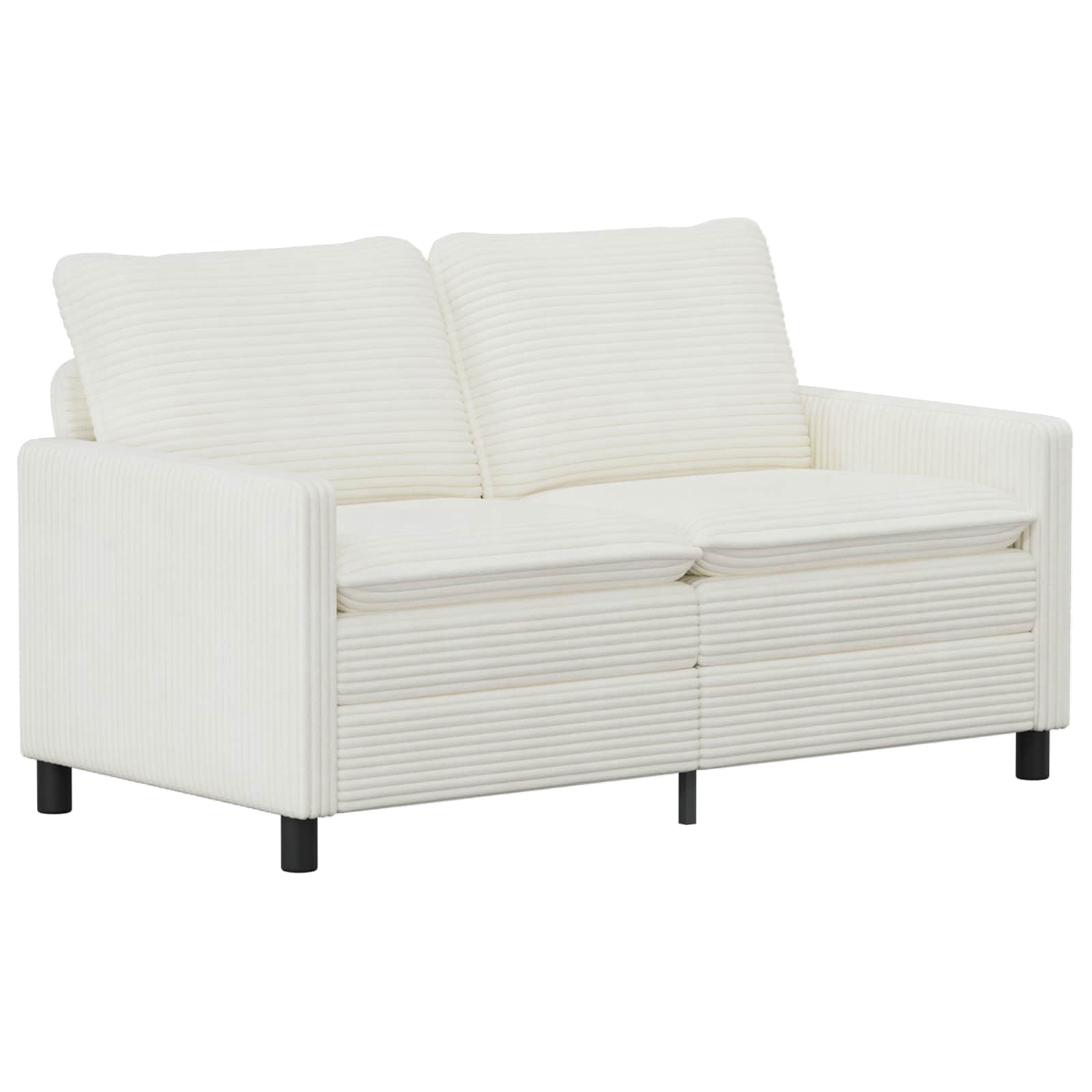 Bankstel 2 st Crèmekleurig Polyester