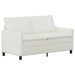 Bankstel 2 st Crèmekleurig Polyester