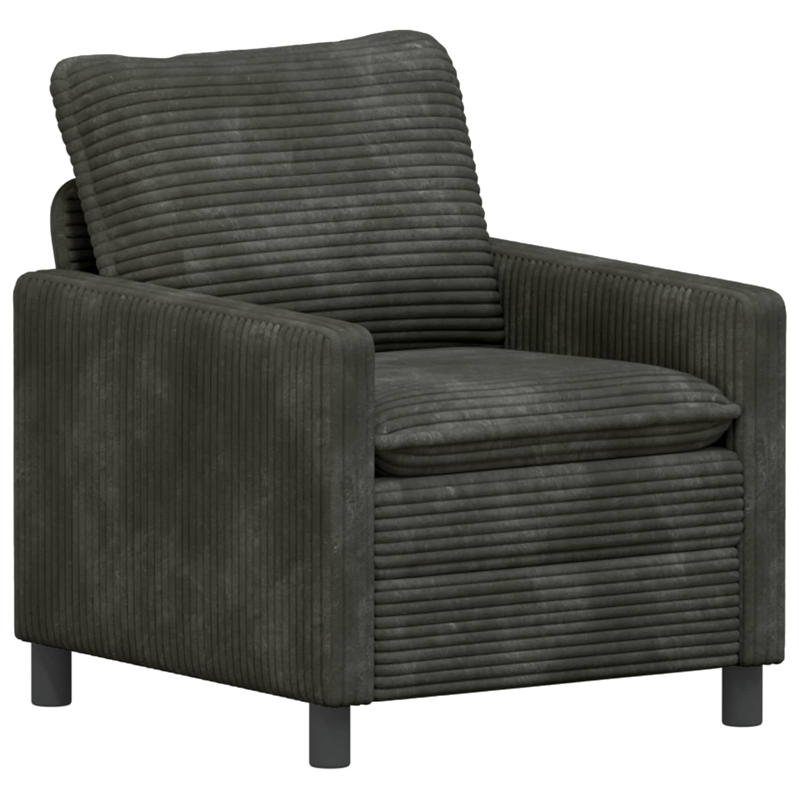 Bankstel 2 st Antracietkleurig Polyester