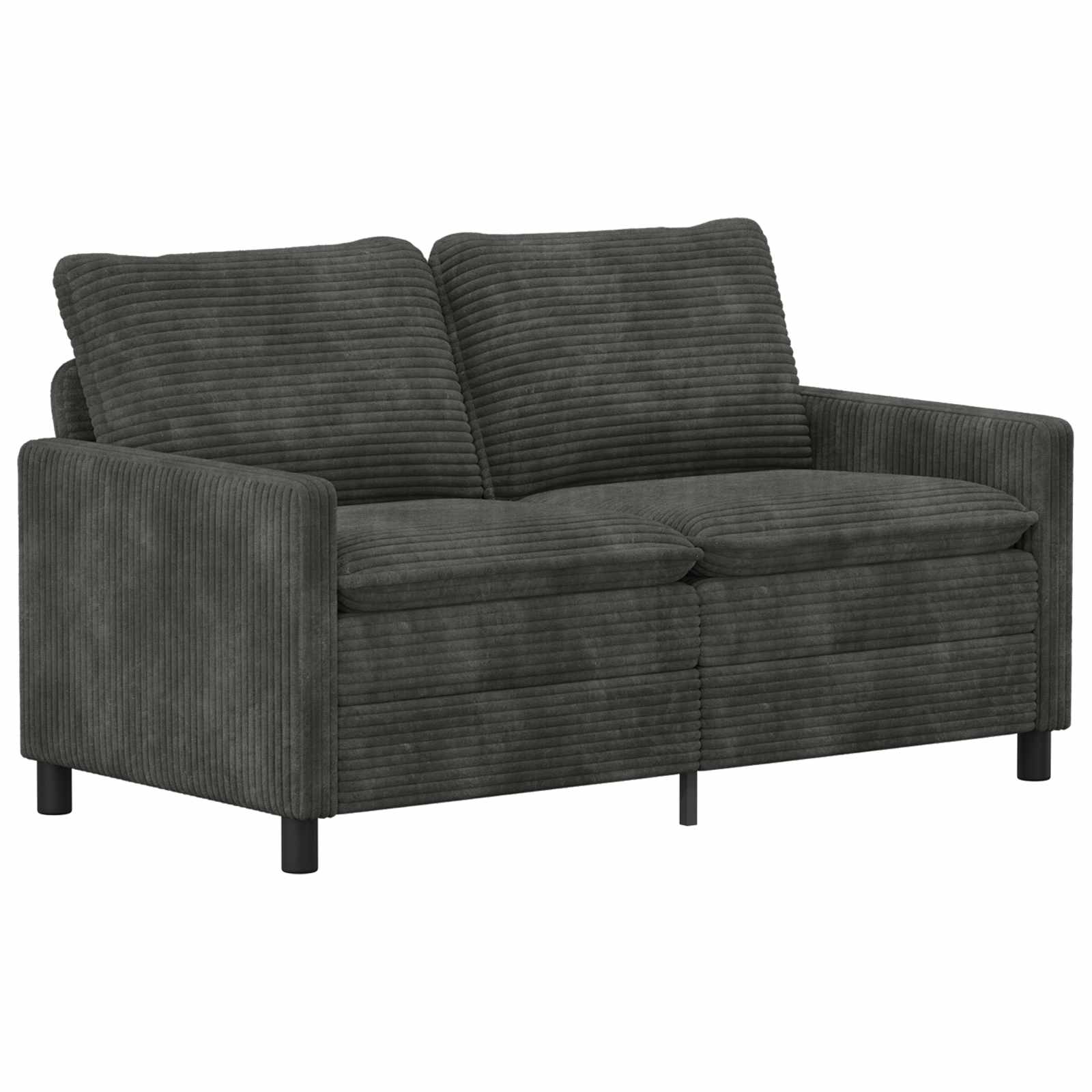 Bankstel 2 st Antracietkleurig Polyester
