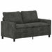 Bankstel 2 st Antracietkleurig Polyester