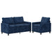 Bankstel 2 st Marineblauw Polyester