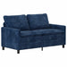 Bankstel 2 st Marineblauw Polyester