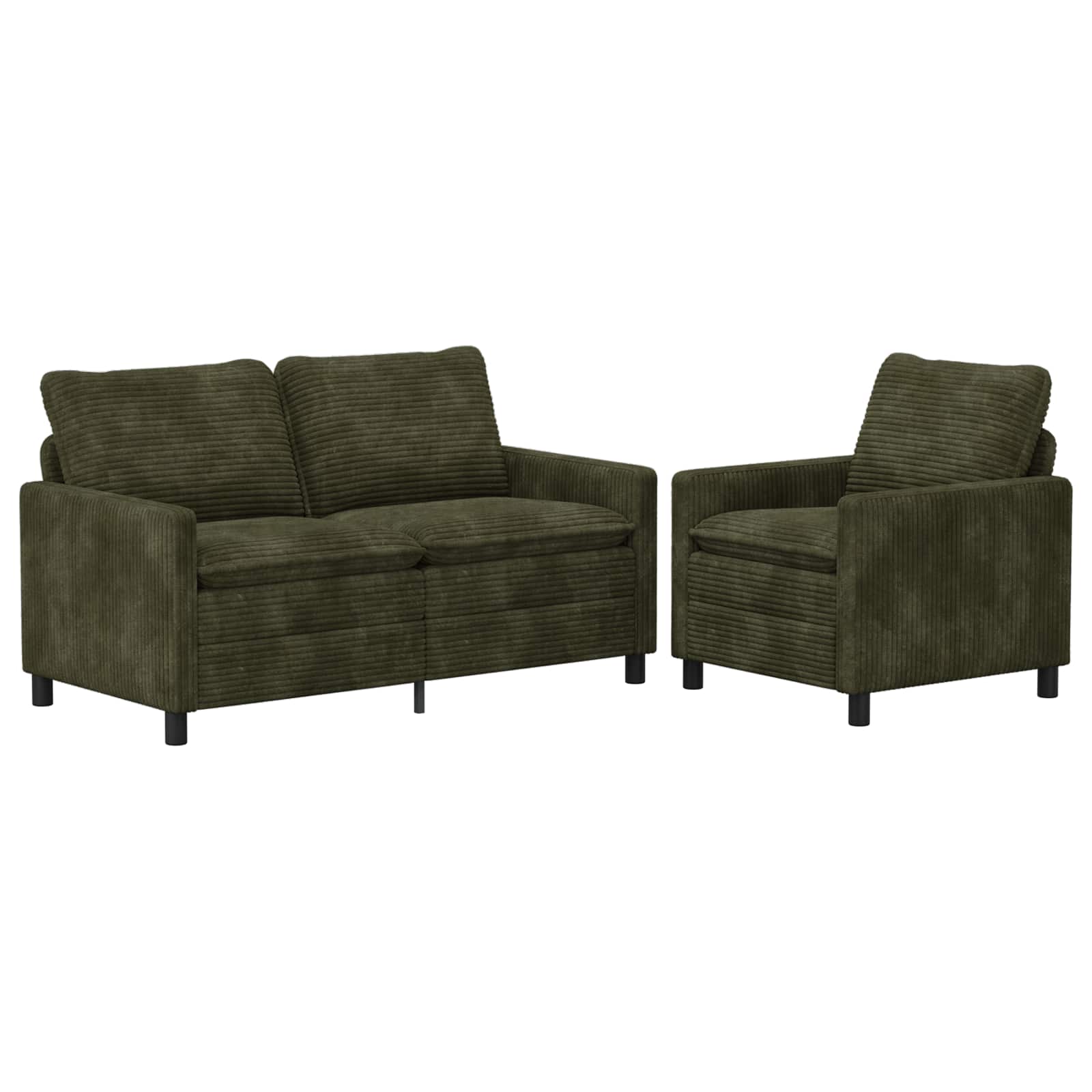Bankstel 2 st Groen Polyester