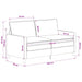 Bankstel 2 st Groen Polyester