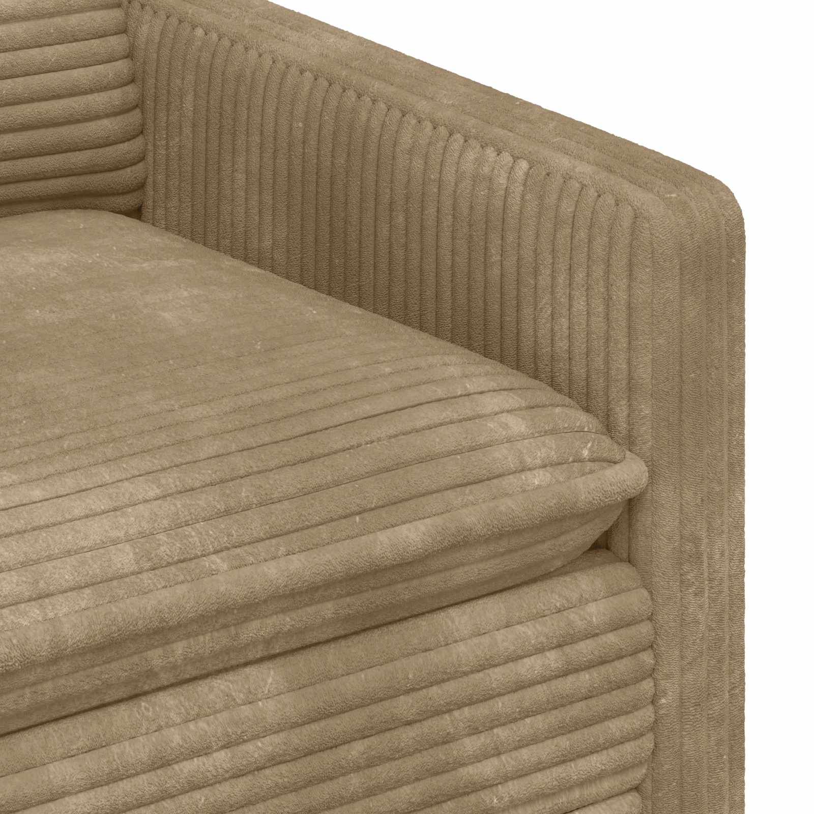 Bankstel 2 st Taupe Polyester