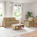 Bankstel 2 st Taupe Polyester