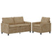 Bankstel 2 st Taupe Polyester