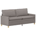 Bankstel 2 st Taupe Stof