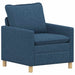 Bankstel 2 st Blauw Stof