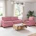 Bankstel 2 st Roze Fluweel