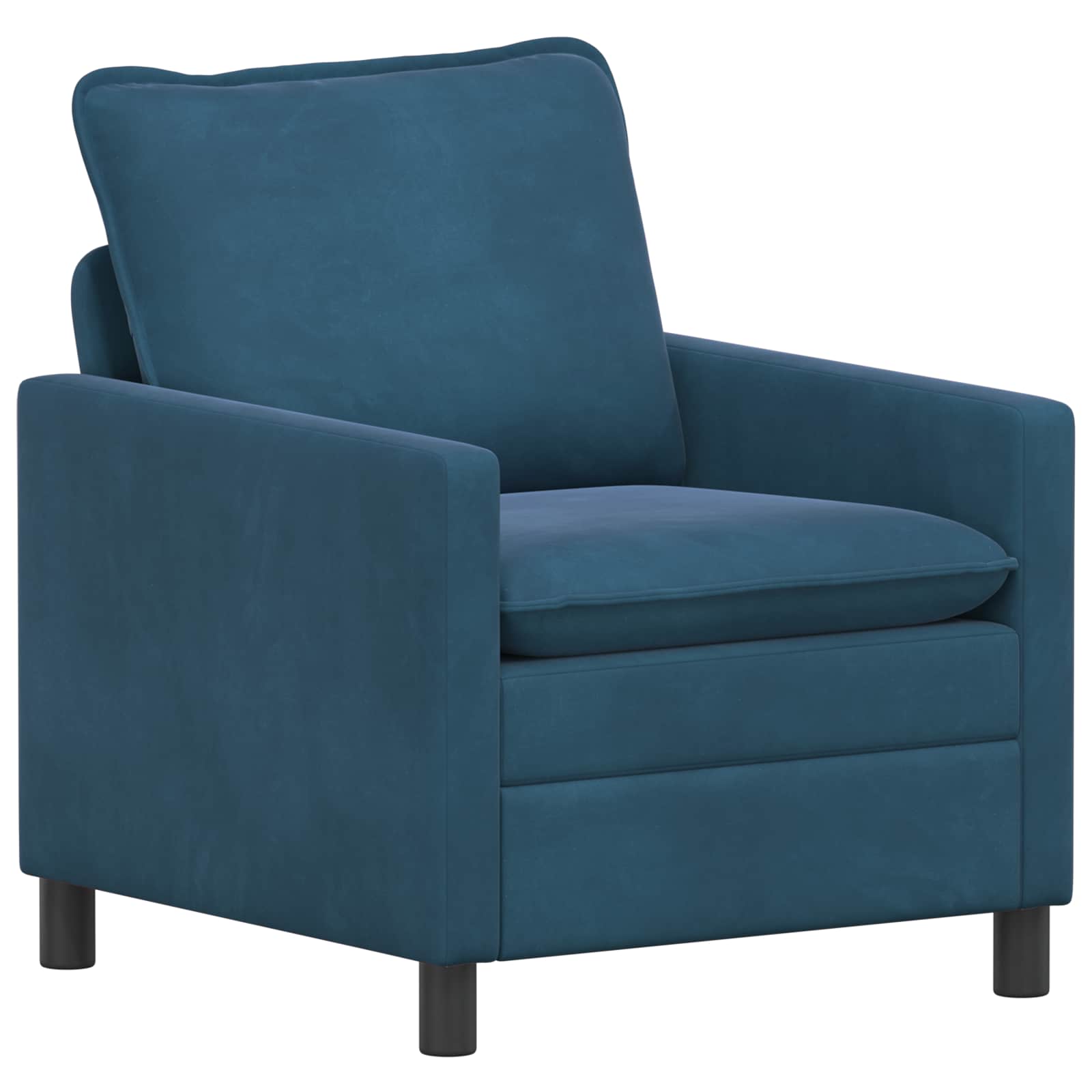 Bankstel 2 st Blauw Fluweel