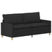 Bankstel 2 st Zwart Stof