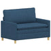 Bankstel 2 st Blauw Stof