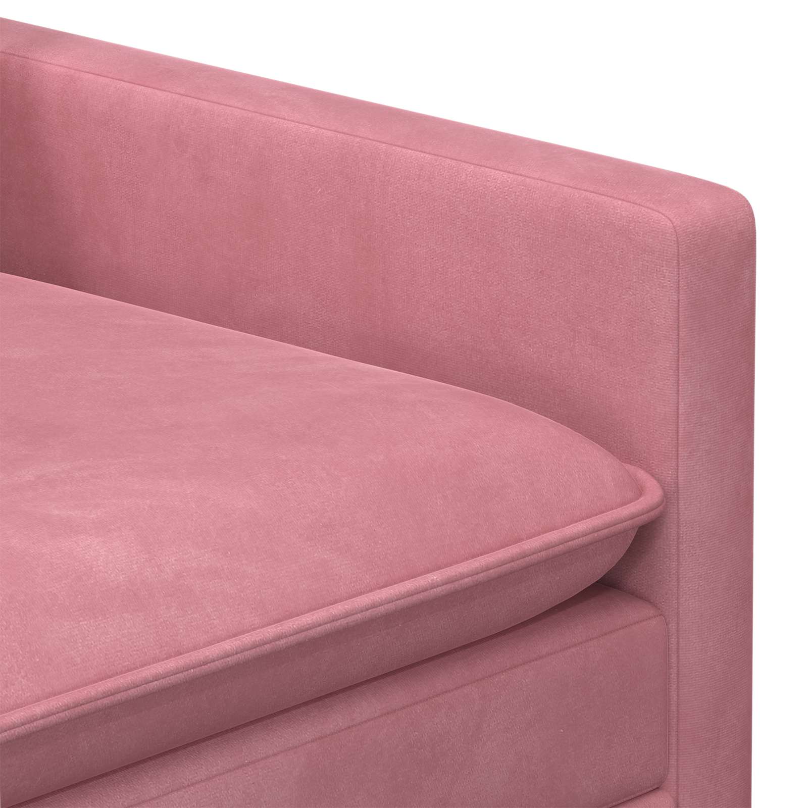 Bankstel 2 st Roze Fluweel