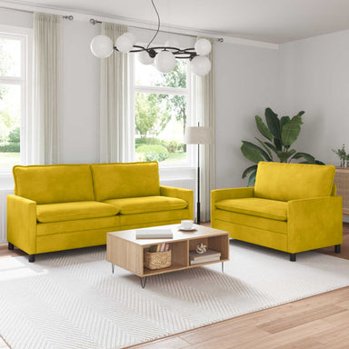 Bankstel 2 st Geel Fluweel