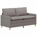 Bankstel 2 st Taupe Stof