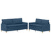 Bankstel 2 st Blauw Stof