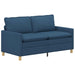 Bankstel 2 st Blauw Stof
