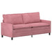 Bankstel 2 st Roze Fluweel