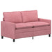 Bankstel 2 st Roze Fluweel