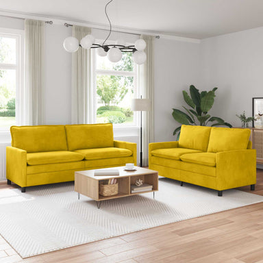 Bankstel 2 st Geel Fluweel