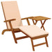 Ligstoelkentingen en opvouwbare zonnebader 2 st Beige