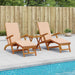 Ligstoelkentingen en opvouwbare zonnebader 3 st Beige
