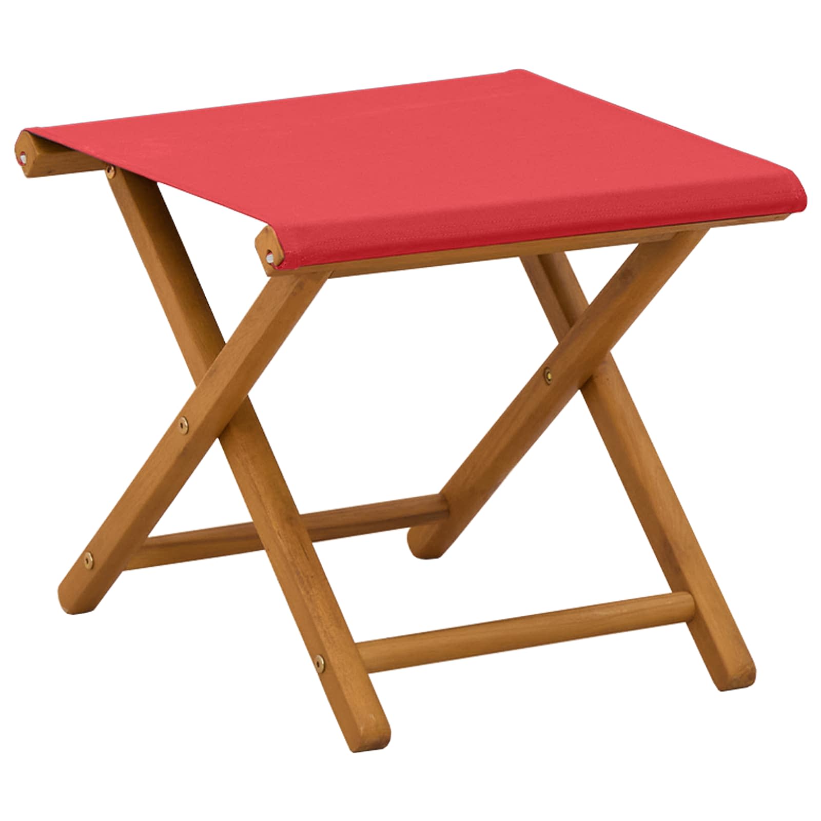 Ligstoel 4 pcs 3 Positie massief eucalyptushout Rood
