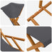 Ligstoel 4 pcs 3 Positie massief eucalyptushout Grijs