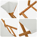 Ligstoel 4 pcs 3 Positie massief eucalyptushout Crèmekleurig