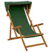 Ligstoel 4 pcs 3 Positie massief eucalyptushout Groen