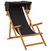 Ligstoel 4 pcs 3 Positie massief eucalyptushout Zwart