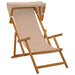Ligstoel 4 st 3 Positie massief eucalyptushout Taupe